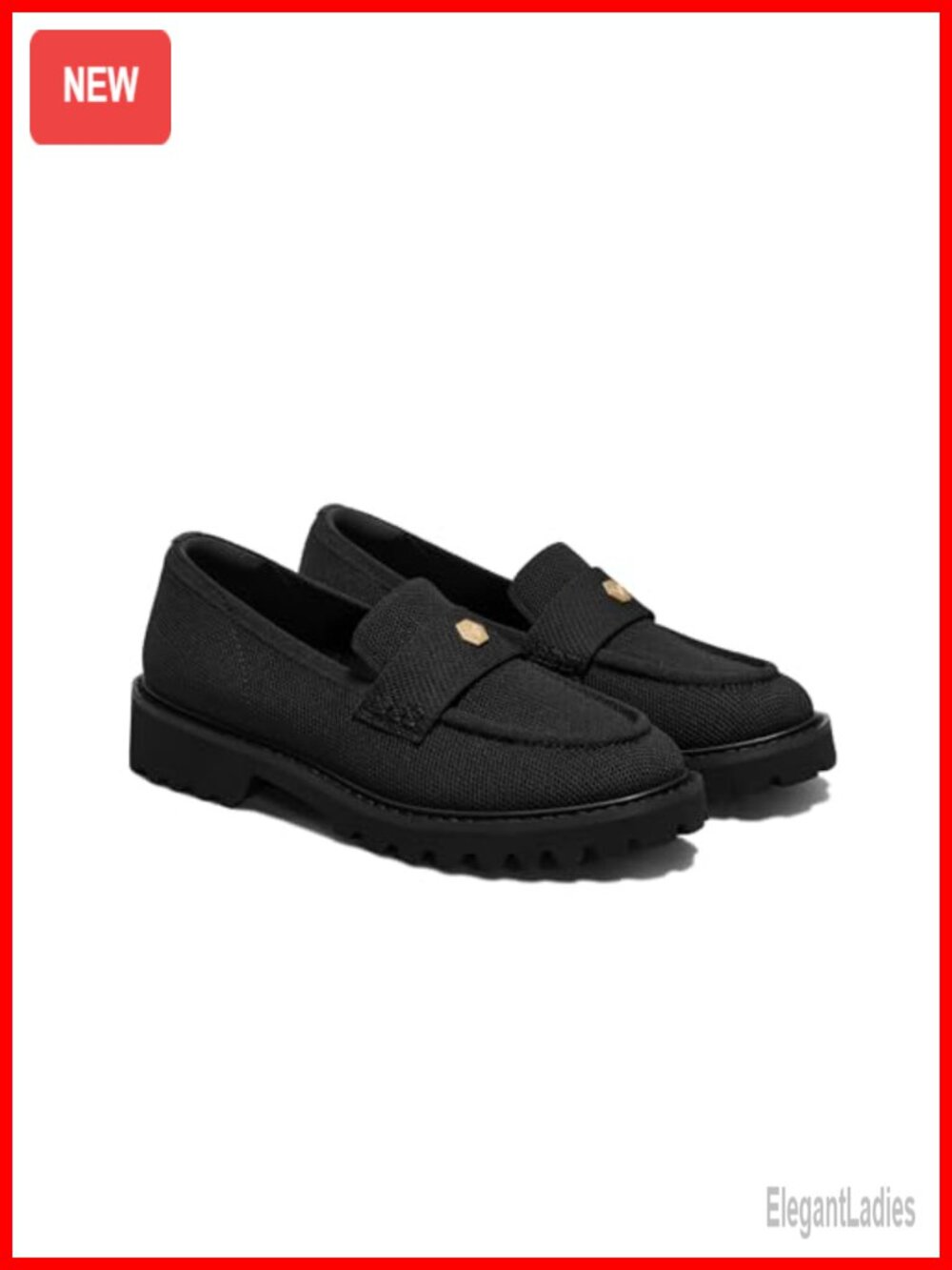 VIVAIA Francesca Women's Round-Toe Platform Chunky Heel Loafers